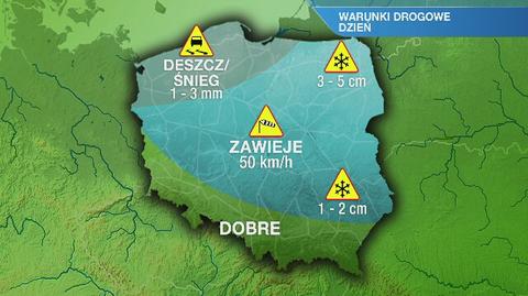 Warunki drogowe w piątek
