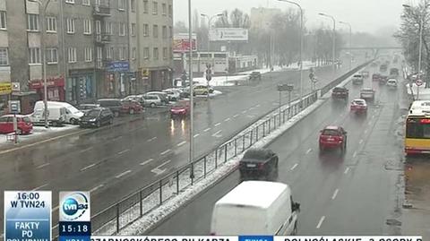 Warunki drogowe w Polsce, raport z poranka (TVN24)