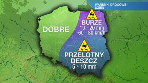 Warunki drogowe w sobotę