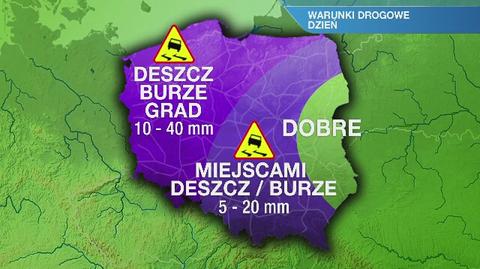 Warunki drogowe w sobotę
