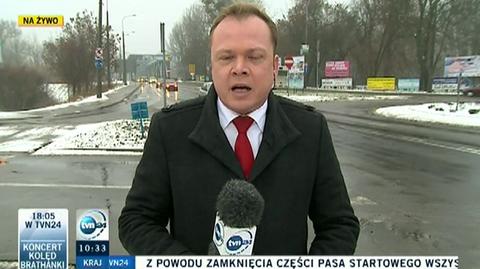 Warunki drogowe w woj. kujawsko-pomorskim (TVN24)