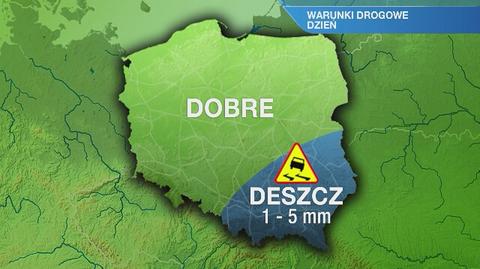Warunki drogowe we wtorek