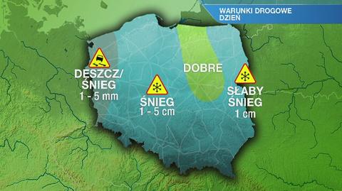 Warunki drogowe we wtorek