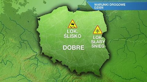 Warunki drogowe we wtorek