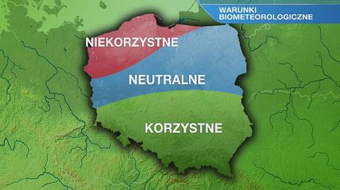 Warunki meteorologiczne w czwartek