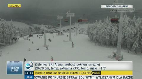 Warunki na stokach narciarskich