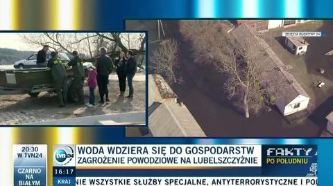 Woda w gospodarstwach w gminie Hanna (TVN24)