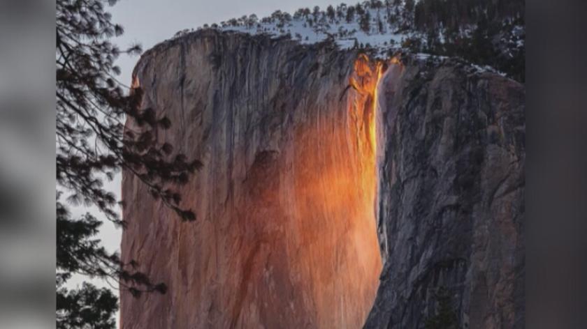 "Wodospad ognia" w Kalifornii