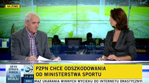 Wojciech Raczyński o pogodzie podczas meczu Polska-Anglia (TVN24)