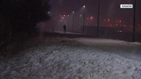 Wtorkowy śnieg na południu Polski (TVN24)