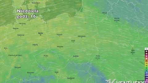 Wysokość temperatury w najbliższych dniach (ventusky.com)