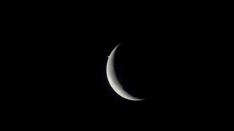 Zakrycie Jowisza przez Księżyc (Kontakt Meteo/Dziewiątek)
