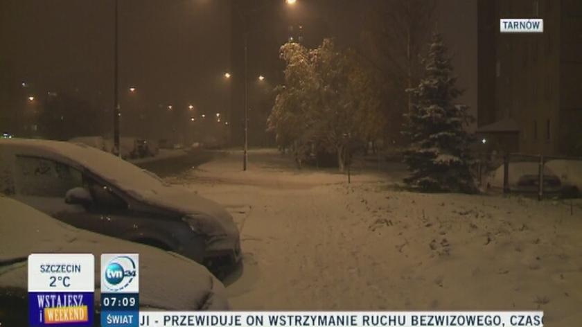 Zimowa pogoda w Tarnowie