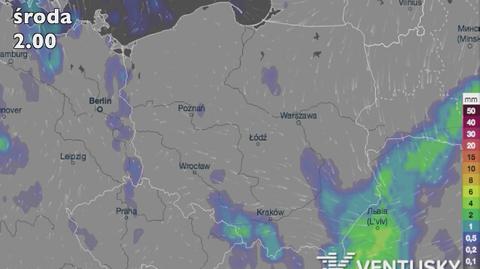 Zobacz, gdzie wystąpią opady. Prognoza na środę