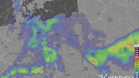 Zobacz, jak będą wędrować burze w czwartek (ventusky.com)