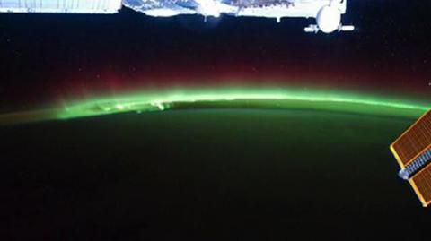 Zorza polarna widziana z kosmosu/NASA