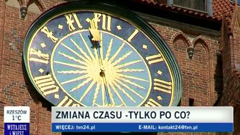 Zyski i straty wynikające ze zmiany czasu (TVN24)