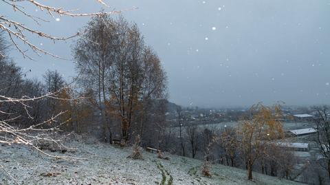 Pierwszy śnieg w Suwałkach
