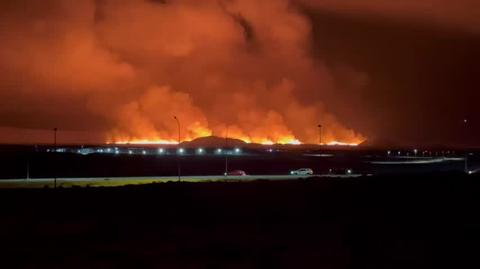 Do erupcji wulkanu doszło w pobliżu miasta Grindavik