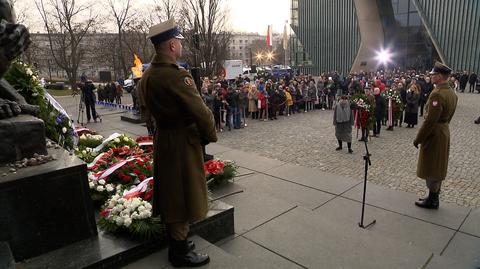Michał Olszewski podczas obchodów Międzynarodowego Dnia Pamięci o Ofiarach Holokaustu