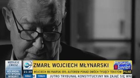Krzysztof Materna wspomina Wojciecha Młynarskiego 