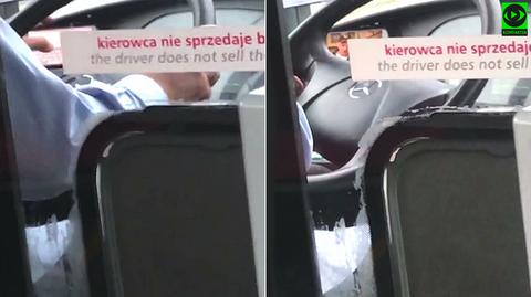 Nagranie kierowcy autobusu miejskiego