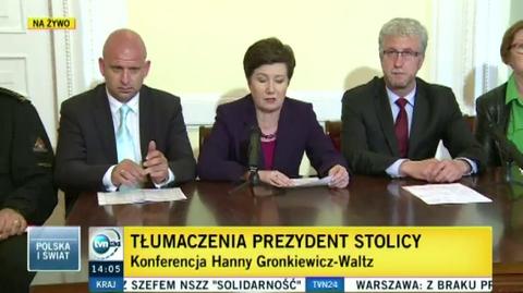 Mówi Hanna Gronkiewicz-Waltz, prezydent Warszawy