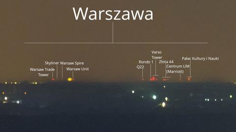 Warszawa widziana z Łysej Góry