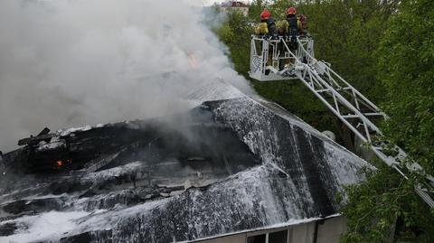 Pożar restauracji na Pradze Południe