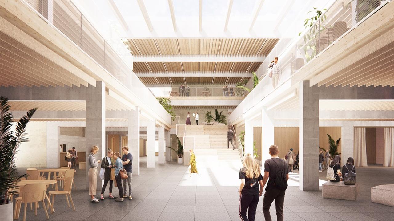 Na zewnątrz zielony beton, a w środku nowoczesne studia. Tak buduje Uniwersytet Warszawski