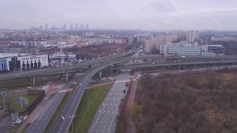 Warszawa z drona