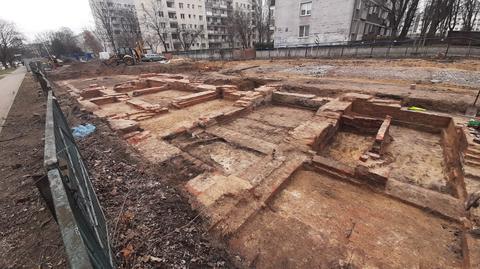 Prace archeologiczne przy Anielewicza (marzec 2023)