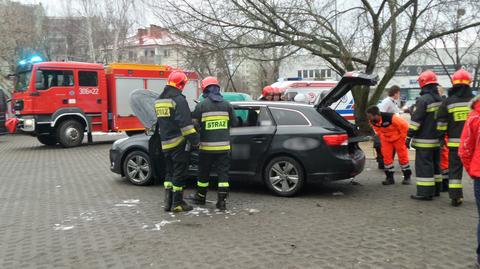 Mężczyzna trafił do szpitala