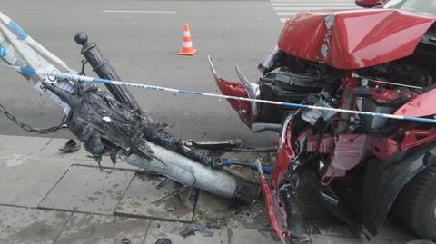 Wypadek na skrzyżowaniu Okrzei z Jagiellońską