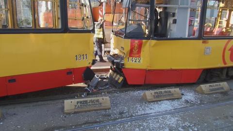 Zderzenie tramwajów na Marszałkowskiej
