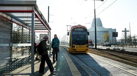 Przystanek Nałęczowska. Tramwaj do Miasteczka Wilanów