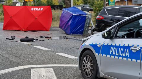 Na drodze krajowej numer 50 zginął motocyklista