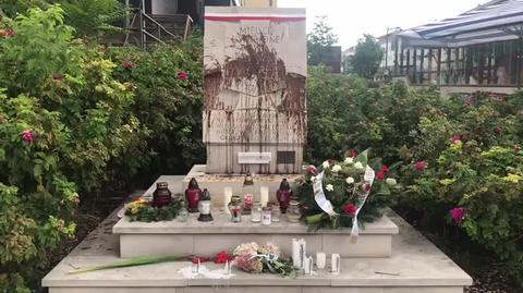 Pomnik ofiar Rzezi Woli zdewastowany