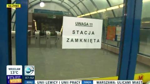 Dwie stacje metra zamknięte przez weekend