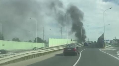 Pożar samochodu na Modlińskiej