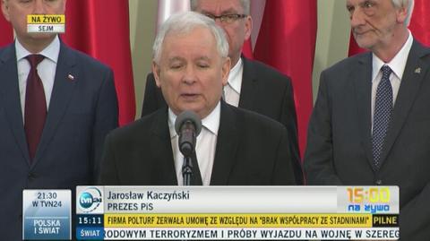 Jarosław Kaczyński o pomnikach