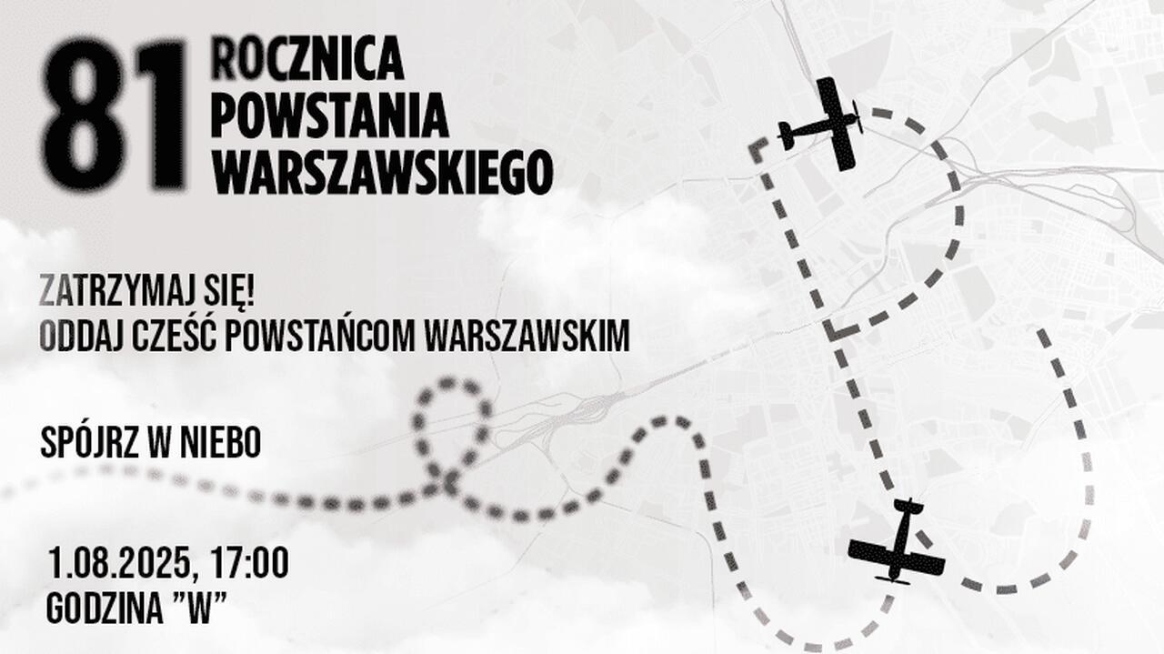 Na niebie w godzinę "W" pojawi się znak Polski Walczącej