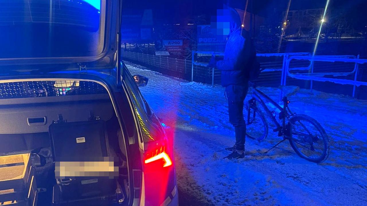 Pijani rowerzyści jechali 