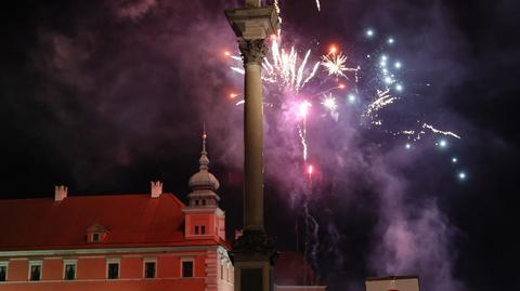 Goście z całego świata przywitali Nowy Rok w Warszawie. "To piękne miasto"