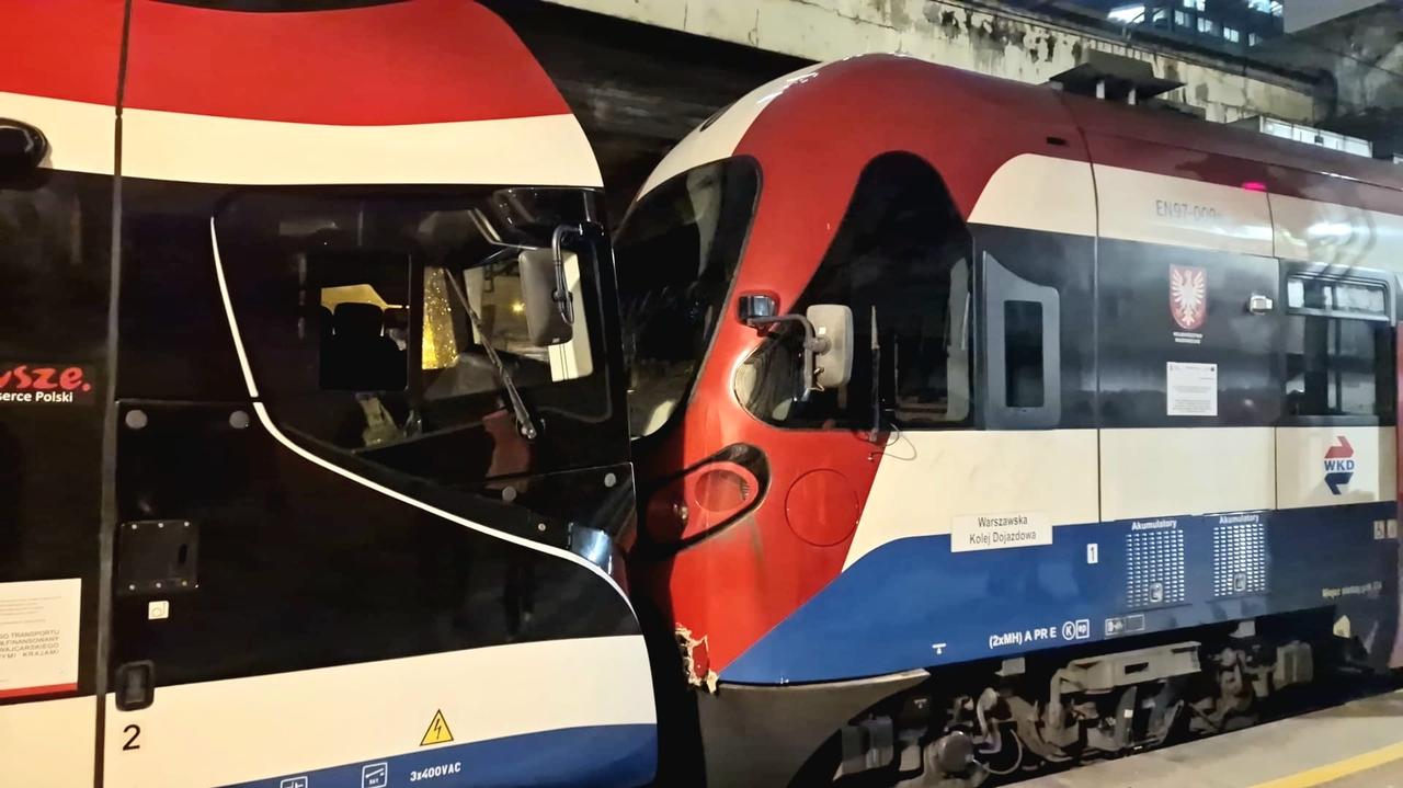 Zderzenie dwóch pociągów