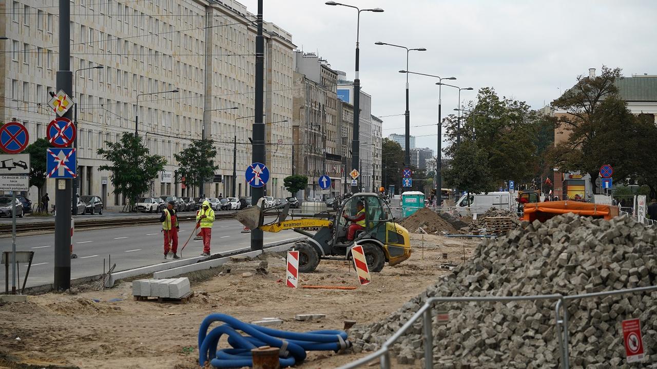 Rusza przebudowa skrzyżowania przy wolskim ratuszu. Tydzień bez tramwajów