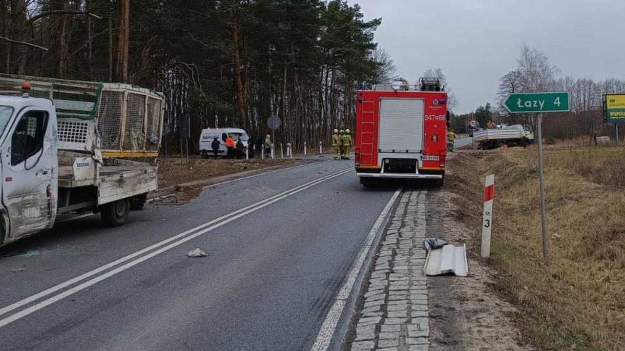 Dwie osoby w szpitalu po wypadku pod Ostrołęką