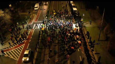 Protest przed domem Jarosława Kaczyńskiego 