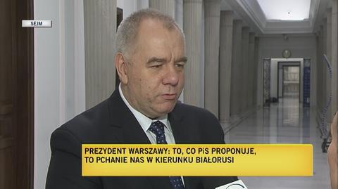 Jacek Sasin odpowiada prezydent Warszawy 
