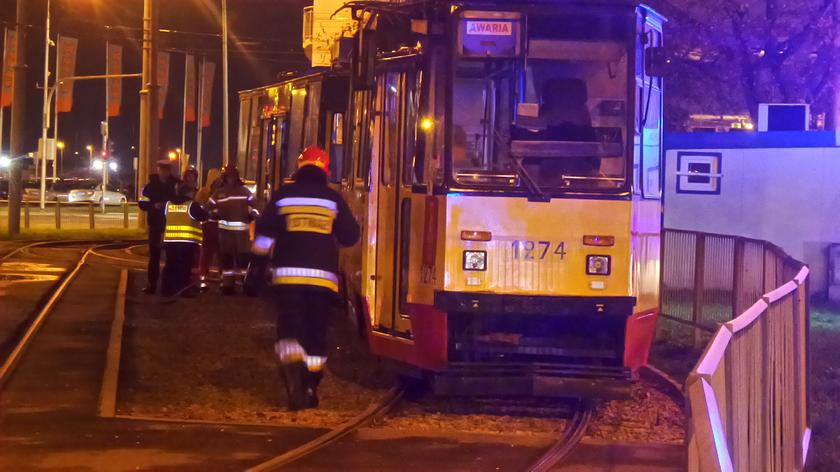 W jednym z wagonów tramwaju doszło do pożaru